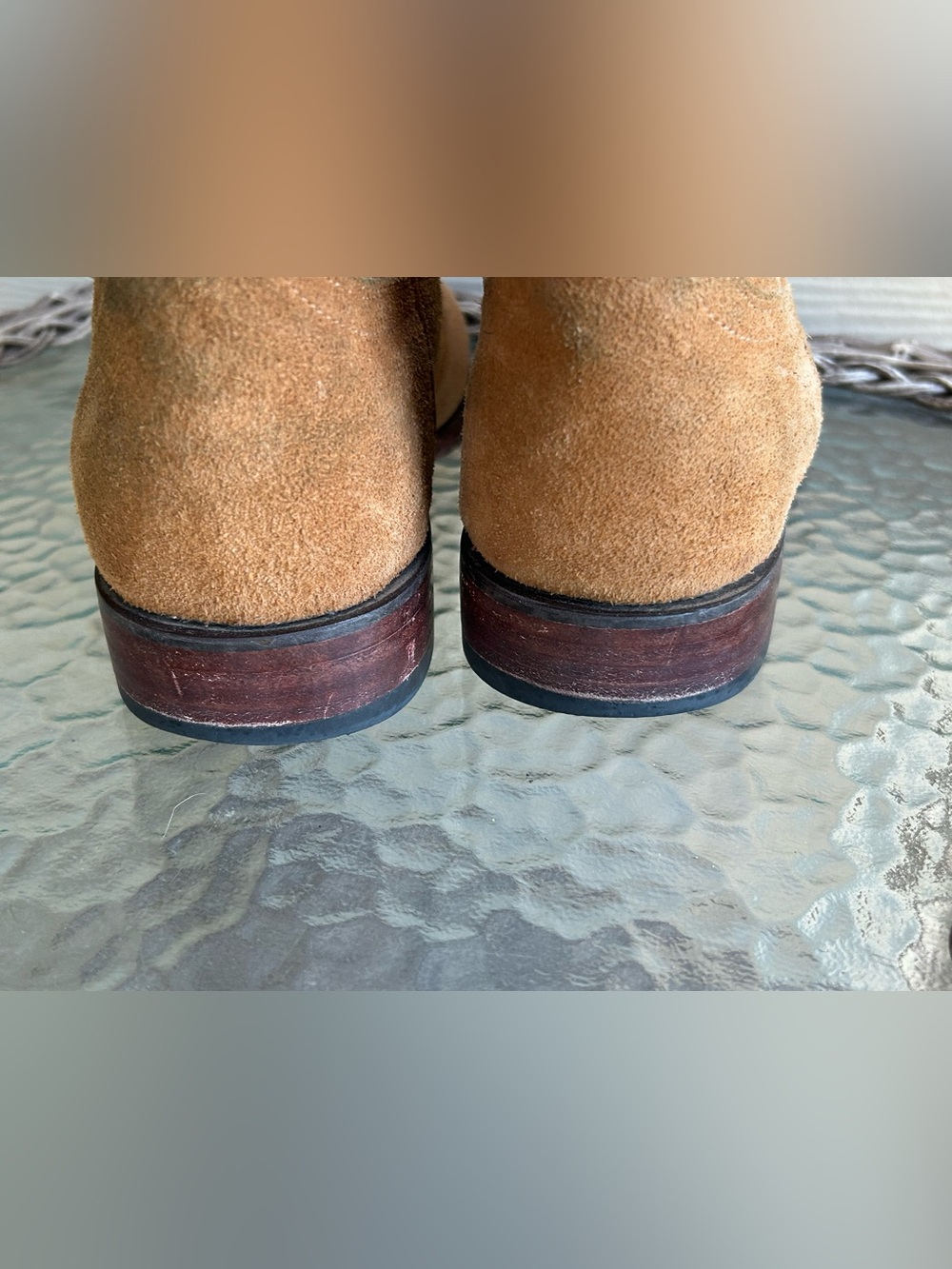 Men’s TECOVAS “Shane” Suede Leather Roper Western Boots sz 11 D - Picture 5 of 12